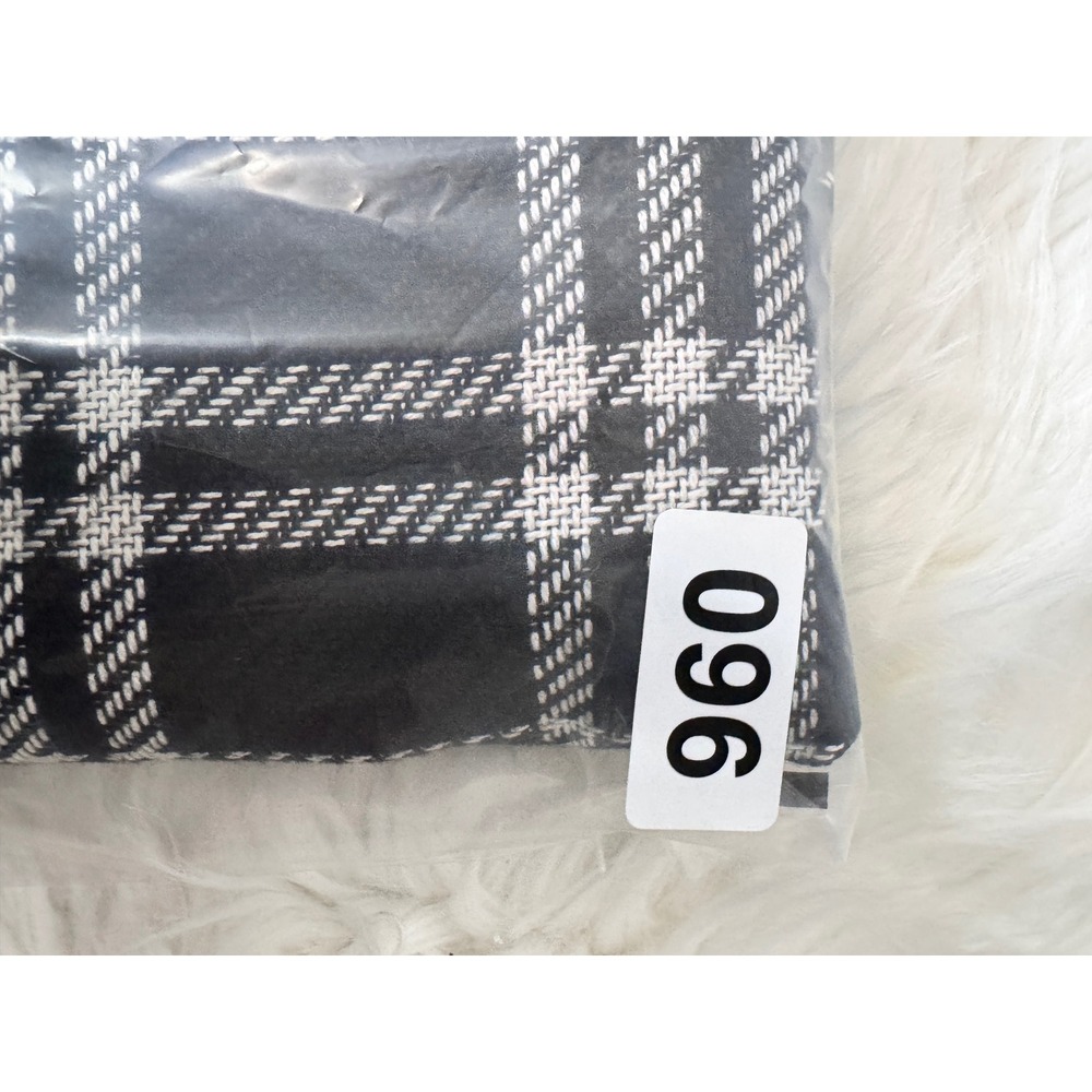 J. Crew Plaid A-Line Skirt‎ Black White Tweed Women's Size 12 - Picture 8 of 8